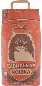 СИБИРСКАЯ КОШКА наполн. 10л Бюджет (впитывающий)