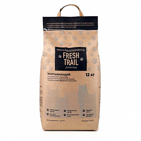 Наполнитель кремниевый Fresh Trail Премиум 12 кг впитывающий, шт