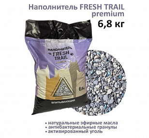 Наполнитель кремниевый Fresh Trail Премиум 6,8 кг впитывающий (морской бриз), шт