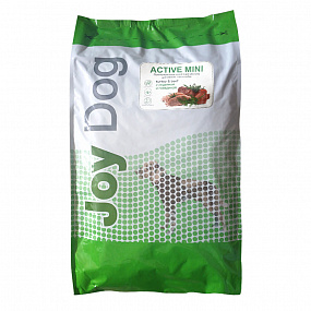 ACTIVE MINI (12 КГ) ПОЛНОРАЦИОННЫЙ СУХОЙ КОРМ JOY DOG ДЛЯ МЕЛКИХ ПОРОД СОБАК С ИНДЕЙКОЙ И ГОВЯДИНОЙ