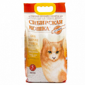 Сибирская Кошка наполн. 5 лит. "Оптима" (комкующийся)
