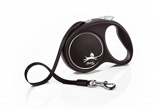 Поводок-рулетка Flexi New Classik tape M 5m 25kg black