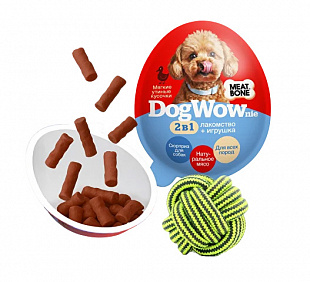 "MEAT BONE” Яйцо с сюрпризом для собак 2в1 DOGWOWnie “Лакомство +игрушка”