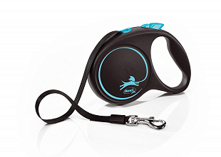 Поводок-рулетка Flexi New Classik tape M 5m 25kg blue