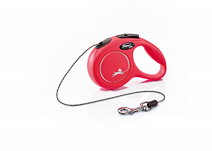 Поводок-рулетка Flexi New Classik tape XS 3m 12kg red