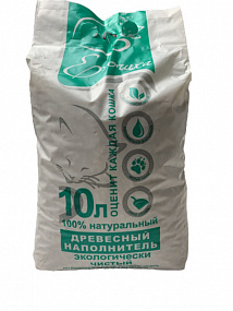 Наполнитель "Ерошка" древесный 10л эконом уп, шт