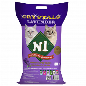 № 1 Crystals - "LAVENDER" Силикагель 30л, шт