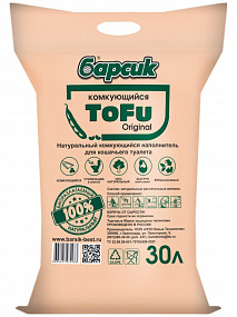 Наполнитель "Барсик" TOFU оригинал 30л
