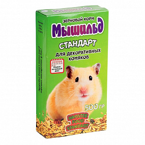 Зерновой корм для декоративных хомяков "Стандарт", коробка 500 гр.