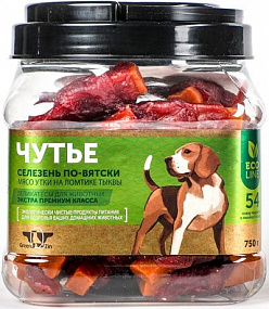 Грин Кьюзи ЧУТЬЕ-СЕЛЕЗЕНЬ ПО ВЯТСКИ (мясо утки на ломтике тыквы) 750гр,*6, шт