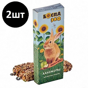 БОСПА ЭКО Лакомство 2 палочки для крупных грызунов фрукты и орехи, 90 гр, шт