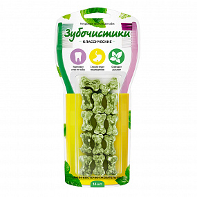 "Зубочистики" Мини-косточки жевательные 14шт., 60г, шт