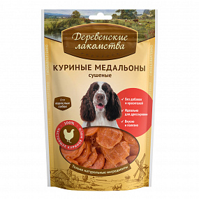 "Деревенские лакомства" Куриные медальоны сушеные, 90г , шт