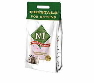 № 1 Crystals - "For Kittens" Силикагелевый  5л