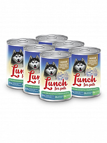 Petlunch 850 гр д/соб Мясо молодых бычков для щенков в желе (крышка ключ) д/соб