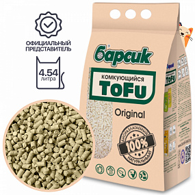 Наполнитель "Барсик" TOFU Mix "Оригинал & Бентонит" 4,54л, шт