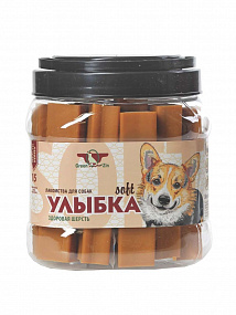 УЛЫБКА SOFT № 15 (Мягкие жевательные палочки для здоровой шерсти)1130 гр (18 шт) *6