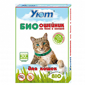 Ошейник Уют от блох и клещей для кошек 30см