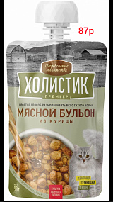 Деревенские лакомства/холистик/Премьер/Д-кош, мясной бульон из курицы, 90 гр.