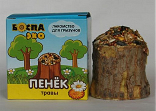 БОСПА ЭКО Лакомство для грызунов ПЕНЕК травы, 80 гр, шт