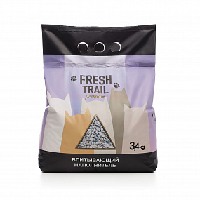 Наполнитель кремниевый Fresh Trail Премиум 3,4 кг впитывающий (морской бриз), шт