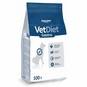 Сухой корм AlphaPet Vet Diet Gastro для взрослых собак всех пород 500 гр
