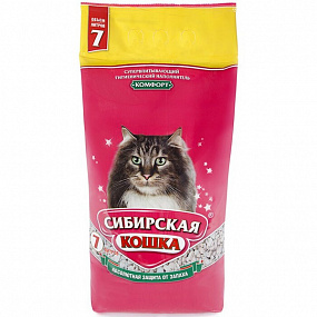 СИБИРСКАЯ КОШКА наполн. 7л Экстра д/длинношерстных (впитывающий), шт