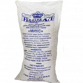 МИКС, корм ПЭ  natural Империал для собак всех пород, фас 25 кг