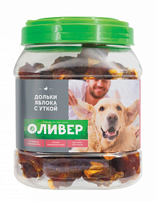 ОЛИВЕР Дольки яблока с уткой, 750г, шт