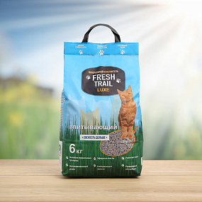 Наполнитель минеральный Fresh Trail LUXE 6 кг впитывающий, шт